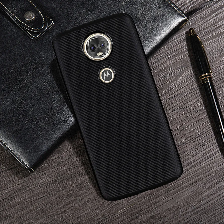 Мягкий Ультратонкий чехол из ТПУ для Motorola Moto C Plus E4 E5 G4 G5 G5S G6 Play Z2play углеродного