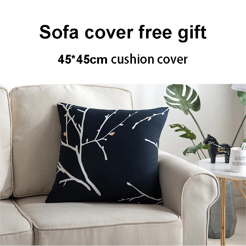 

1/2/3/4 Seater Corner Sofa Cover Elastic Sectional Couch Seat Slipcovers l Shape Sofa Towel for Living Room with Cushion Case