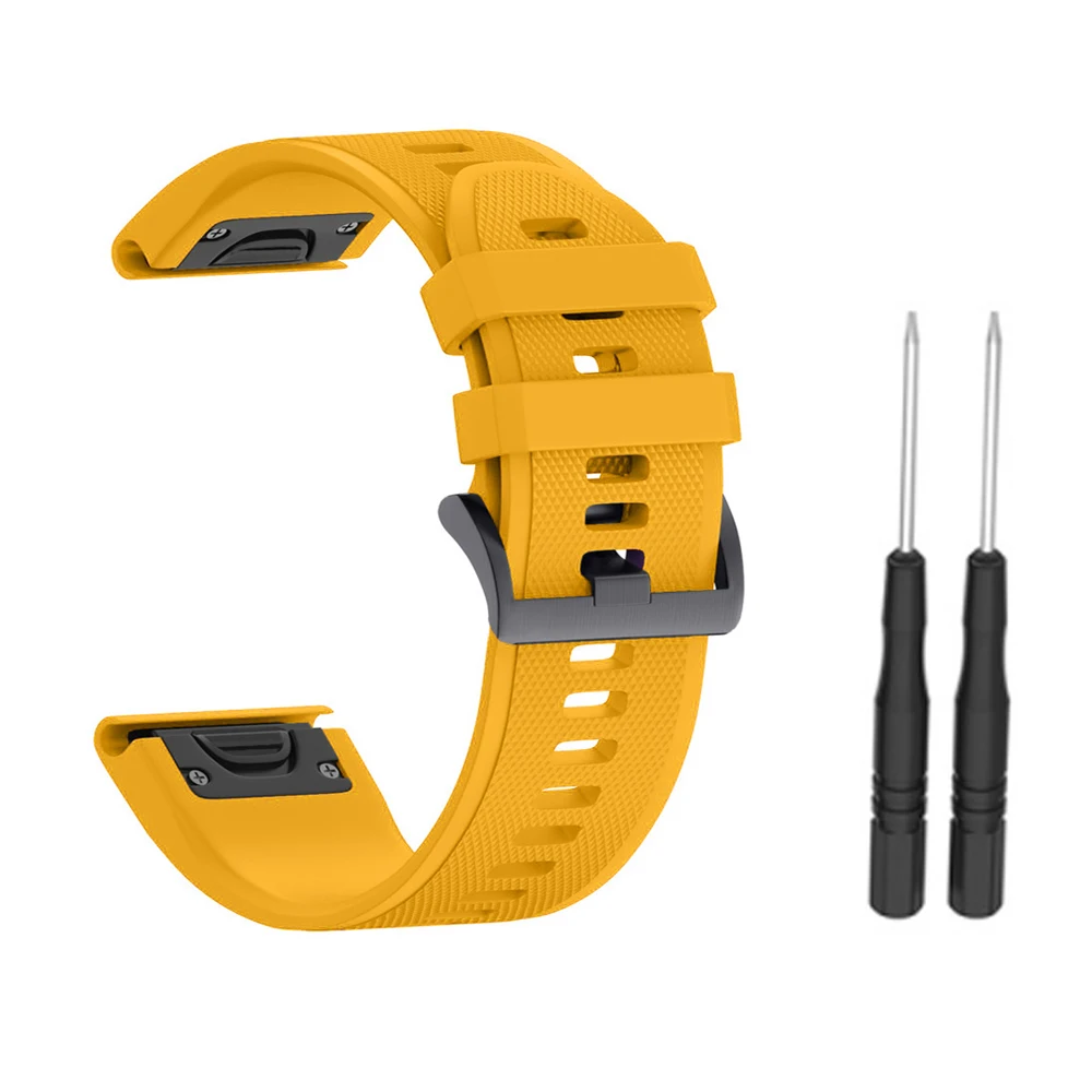 06 Смарт-ремешок для часов Garmin Fenix 3/3HR/5X/5X Plus силиконовые для фитнеса сменный наручный ремешок подходит для запястья 5,70-10,23 дюйма(145 мм-260 мм - Цвет: 06
