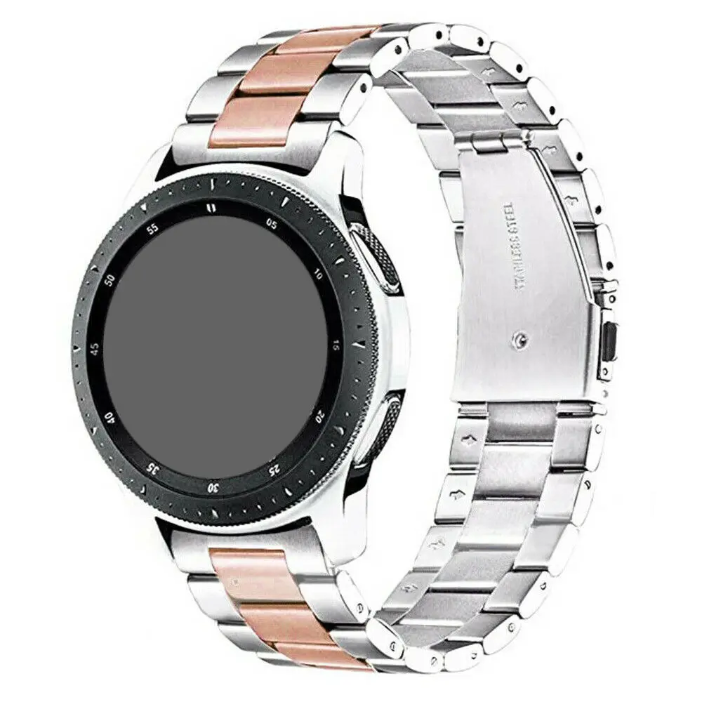 Ремешок для часов из нержавеющей стали для huawei Watch GT/2 Pro 22 мм Универсальный сменный Браслет ремешок для samsung gear S3 Frontier