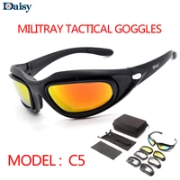 daisy c5 polarized military sunglasses explosion proof 4 lens tactical glasses 2019 sport shooting running hunting army eyewear