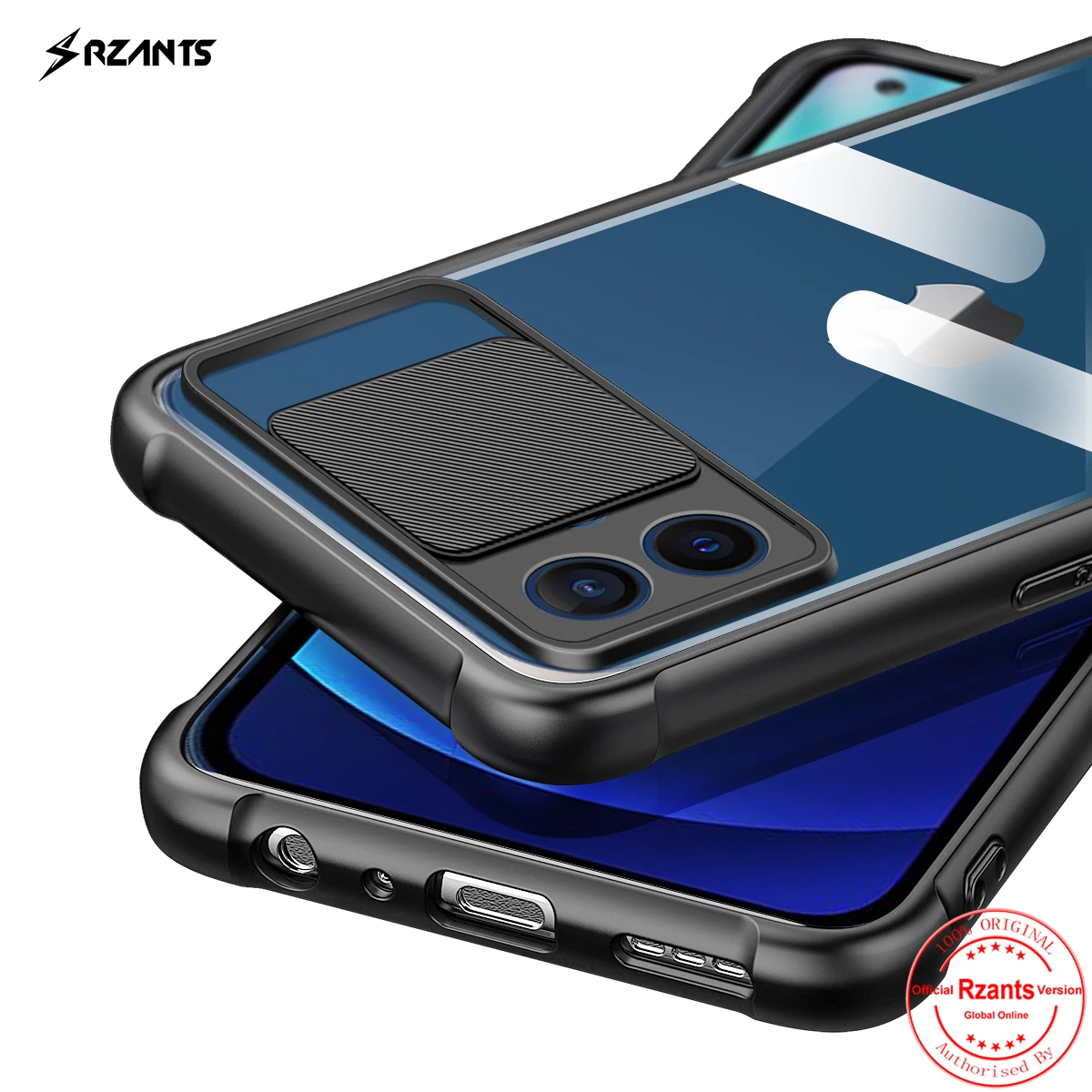 

Rzants for iphone 12 Mini iphone 12 Pro Max Case Protection Lens Airbag pumper Shockproof Casing Clear Phone Shell Soft Cover