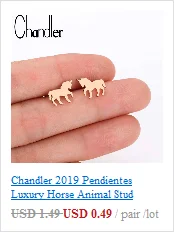 Chandler Hot 316L Stainless Steel Mickey Earrings For Children Kids Mouse Jewelry Cute Lovely Animal Black Rose Color Bronics
