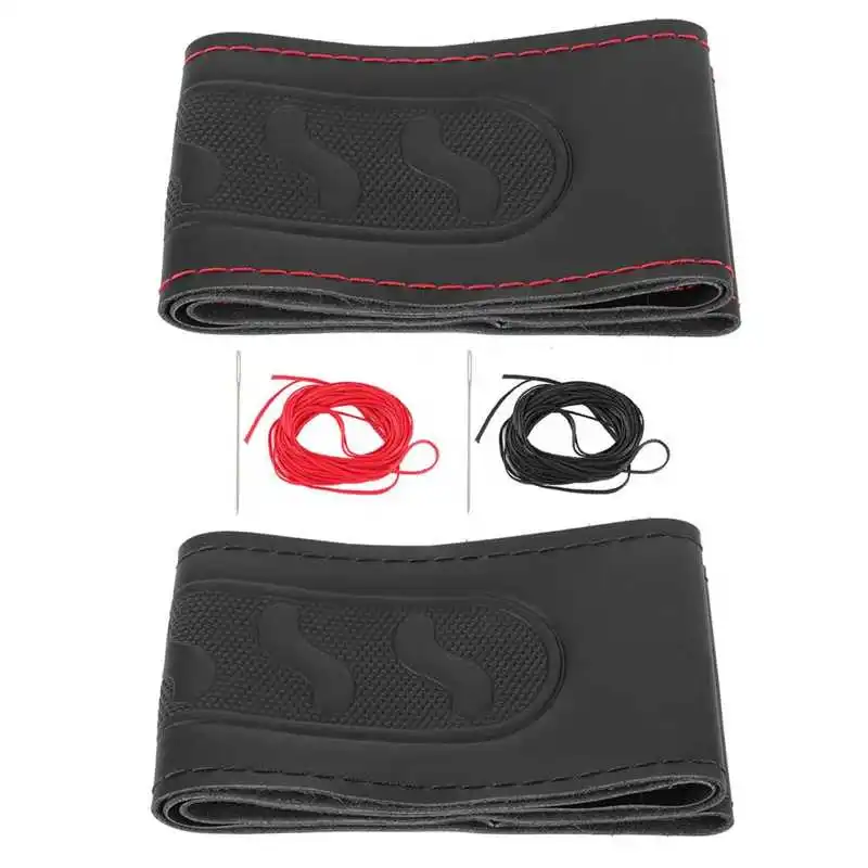 15in Универсальная крышка рулевого колеса из микрофибры DIY крестиком на Обёрточная