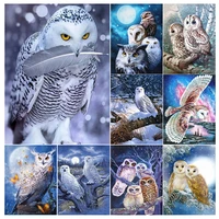 full drill diamond painting owl animals birds 5d diy mosaic round square diamond embroidery cross stitch kits handmade home