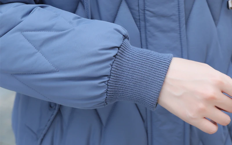 Зимняя женская длинная куртка большого размера 3XL 4XL Женская Плюс Размер парка с капюшоном с меховым воротником хлопковые пуховики осеннее пальто