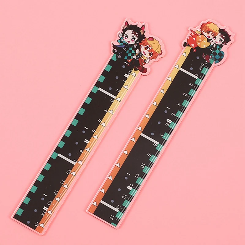 

Japan Anime Demon Slayer Blade Ruler Kimetsu Yaiba Hashibira Student Stationery Accessories