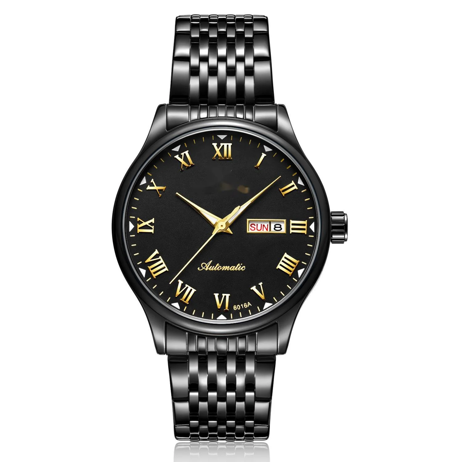 

Wiskey watch high grade business Korean double calendar mechanical watch luminous Waterproof Automatic new men's Watch