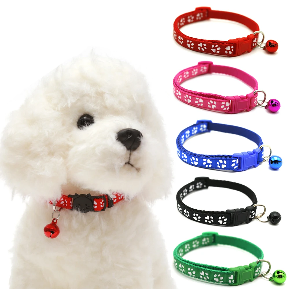 1 шт. милый ошейник для кошек Регулируемый питомцев с колокольчиком животных