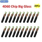 20 шт.лот 4D ID60 стеклянный транспондер чип 4D 60 4D60 Большой Стеклянный Автомобильный ключ чип для Ford Connect Fiesta Focus Ka Mondeo послепродажное обслуживание
