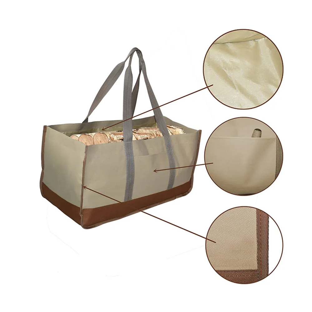 Популярная сумка для хранения древесины переноски деревянных стоек тоуты