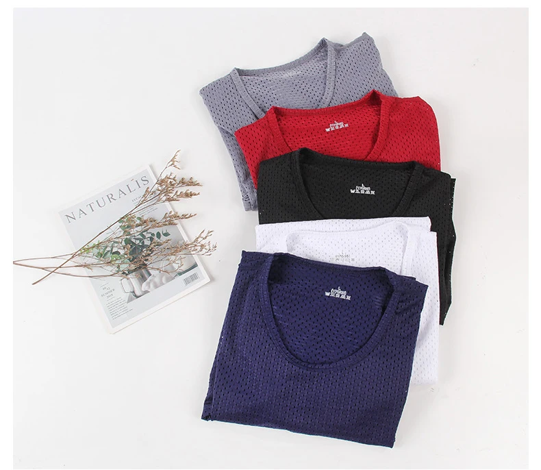 Men's Sexy Transparent Mesh T-shirts Male Short Sleeve Hollow Out T Shirt Summer Casual Fitness Tee Tops Plus Size D501605 | Мужская