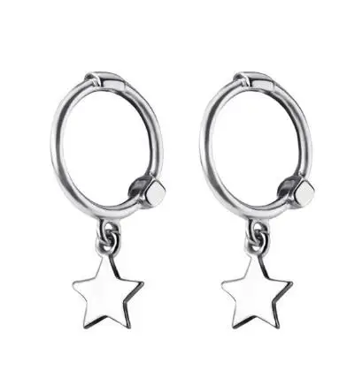 Пирсинг кисточкой Крест Сердце Звезда Серьги гвоздики для женщин дети Femme