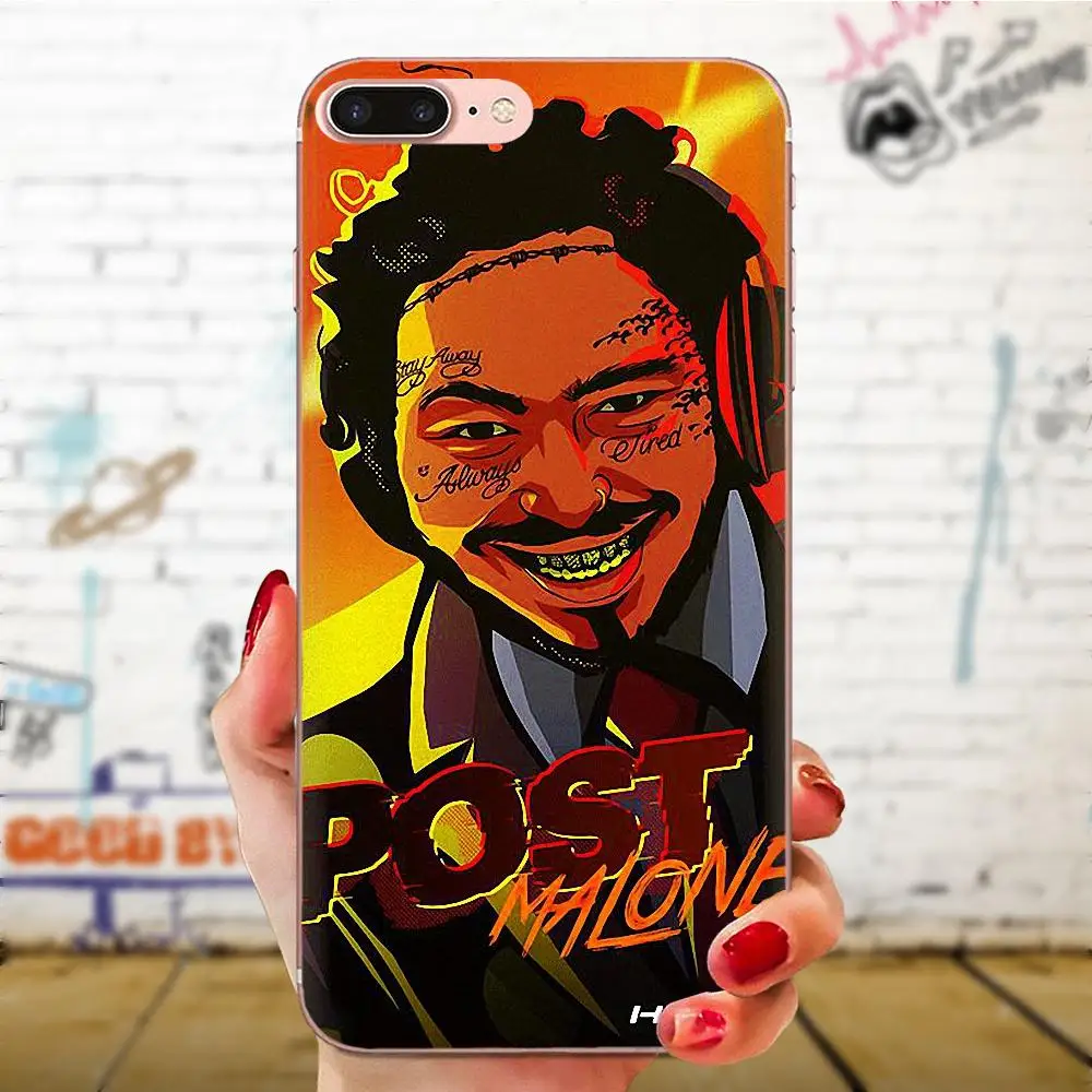 Post Malone для Galaxy Alpha Note 10 Pro A10 A20 A20E A30 A40 A50 A60 A70 A80 A90 M10 M20 M30 M40 Мягкий защитный чехол |