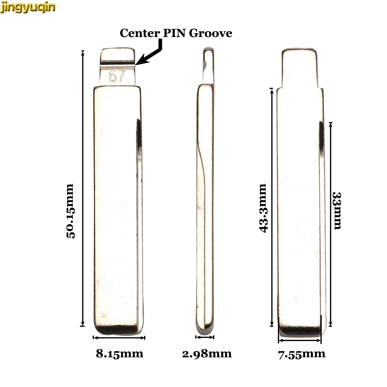 

Jingyuqin HU58 HU92 Flip Folding Car Key Blank For BMW 1 2 3 Series E36 E38 E39 E46 E53 E63 E81 E83 E85 Remote Uncut Blade