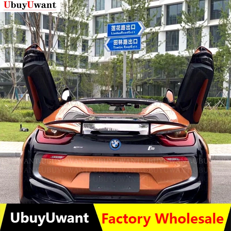 

For BMW i8 2014-2019 Sport Style Carbon Fiber Rear Spoiler Wing Trunk Lip Boot Cover Car Styling