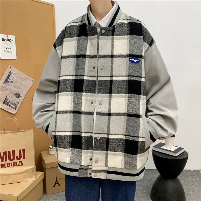 Мужская универсальная бейсбольная куртка High Street Новинка осени 2021 Корейская