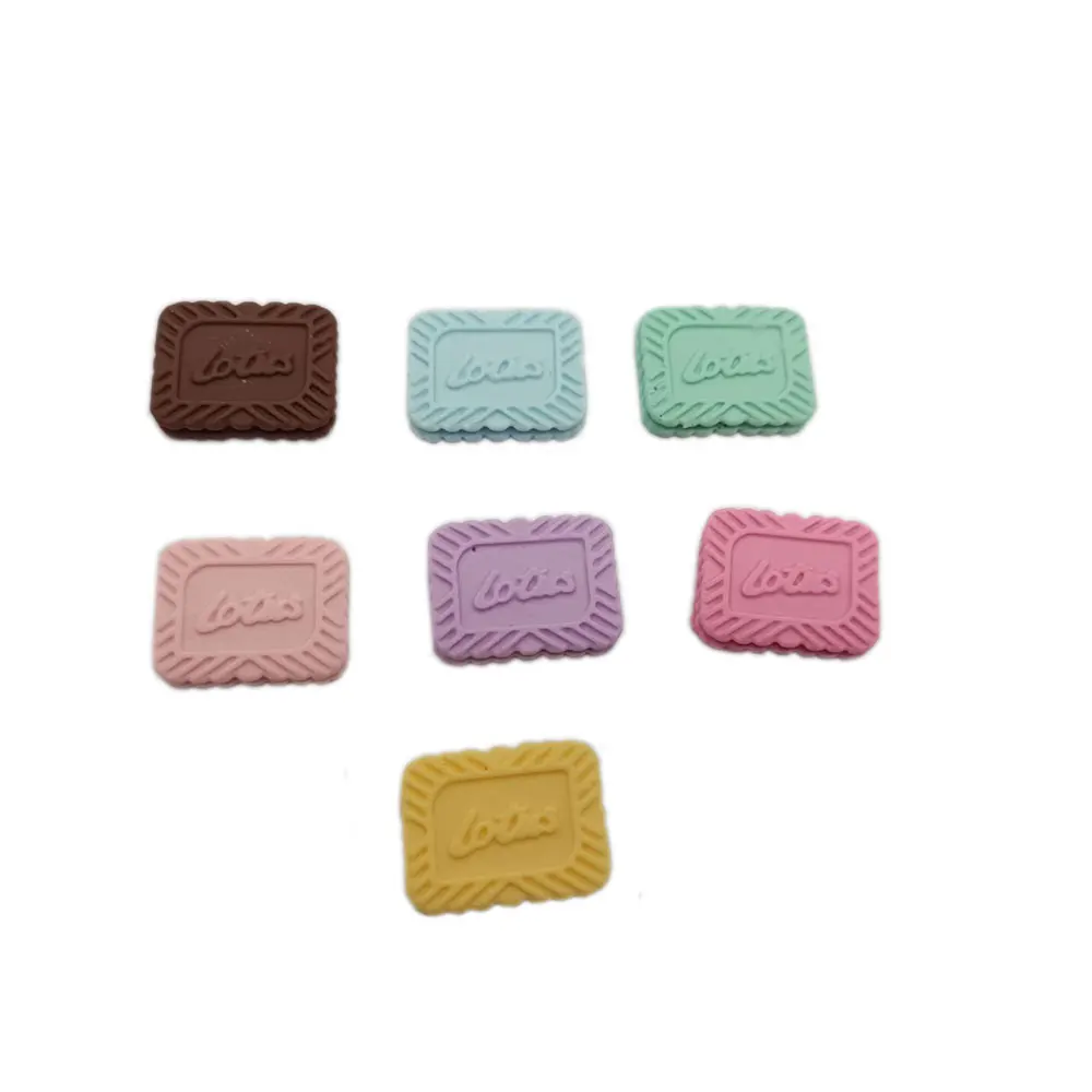 

100/50pc Sweet Biscuits Flat back Resin Cabochon Kawaii Miniature Dollhouse Food Fit Phone Decor Parts DIY Scrapbooking Craft