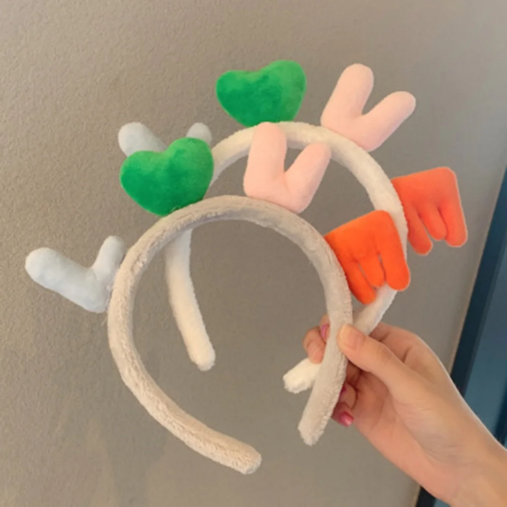 Новинка милая плюшевая заколка для волос с изображением ясеня лица макияжа