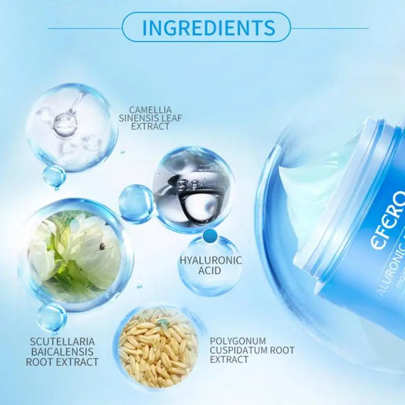 Hyaluronic Acid Gel Cream Wrinkle Face& Eye Serum Moisturizer Skin Effective