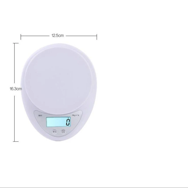 

Digital Kitchen Scale 5kg/1g Mini Portable LED Electronic Quality Weighing Food Scale Measuring Fruit Seasoning Jewelry Scale