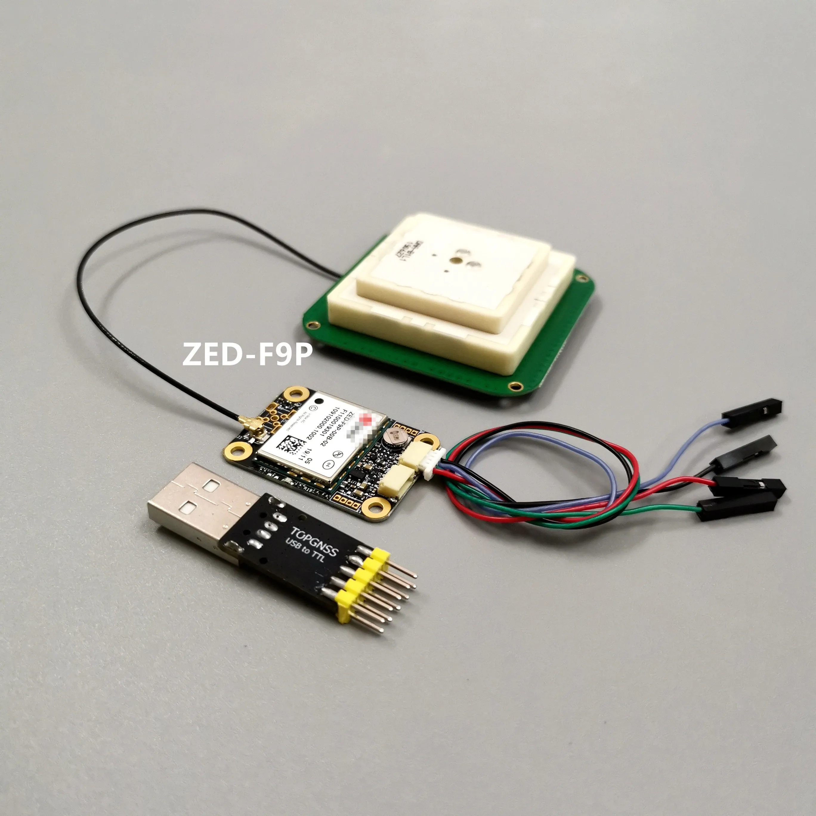 TOP3509 UART ttl уровень высокой точности RTK антенна + модуль GNSS модули приемник ZED-F9P БПЛА
