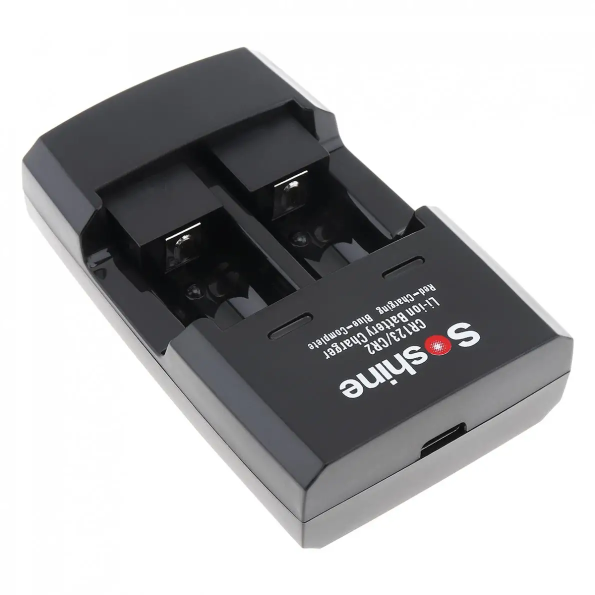 Soshine SC S5 2 слота Li Ion RCR123/RCR2 быстрое зарядное устройство с Светодиодный индикатор