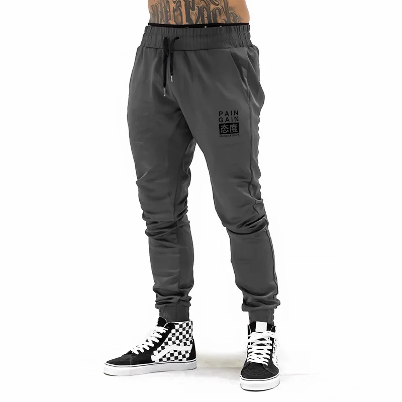 Брендовые мужские спортивные штаны для бега мужчин хлопковые фитнеса