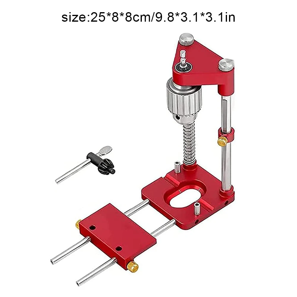 

2021 Drilling Locator Adjustable Punch Locator Drill Template Guide Mini Bench Drill Press Machine Woodworking Drill Locator New