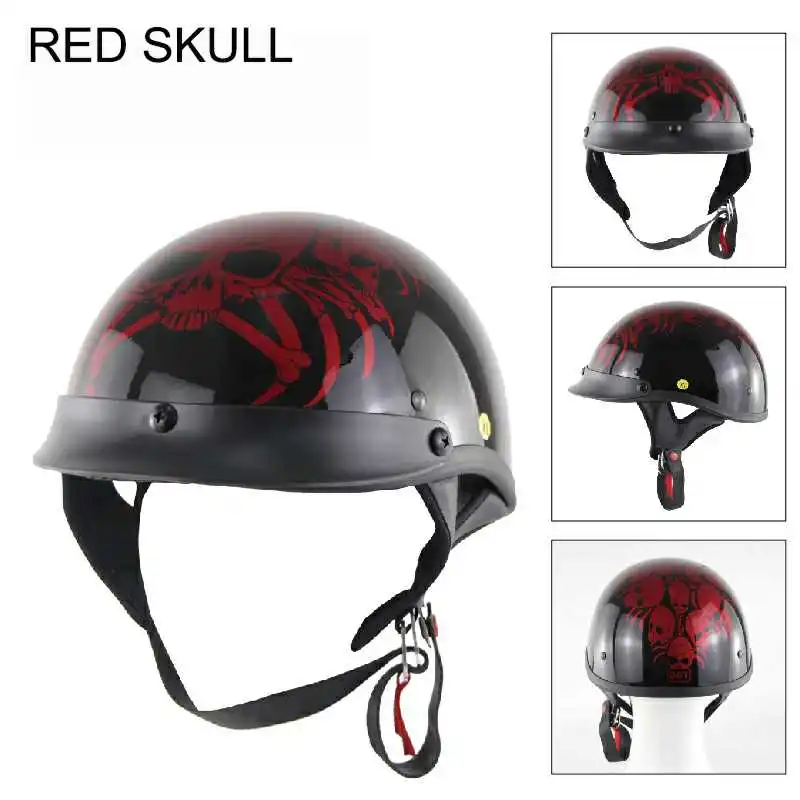 Мото rcycle шлем электрический автомобиль capacete casco мото мопед шлем призрак голова Половина велосипед мото крест шлем хищника