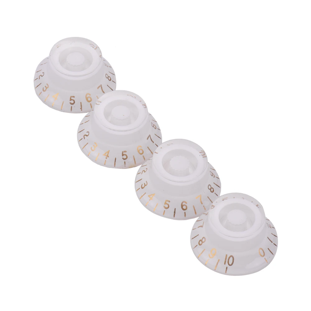 4 шт. Электрогитары бас акриловая ручка шляпа тон и управления громкостью для LP