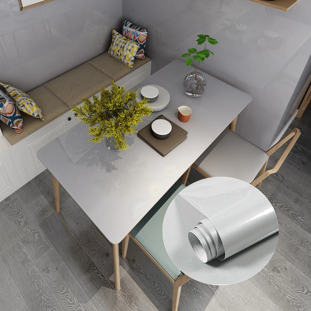 

Furniture Desktop Waterproof Glitter Wallpaper Self Adhesive Wall Paper Home Decor Cabinet StickersKitchen Vinyl PVC Oil-Proof