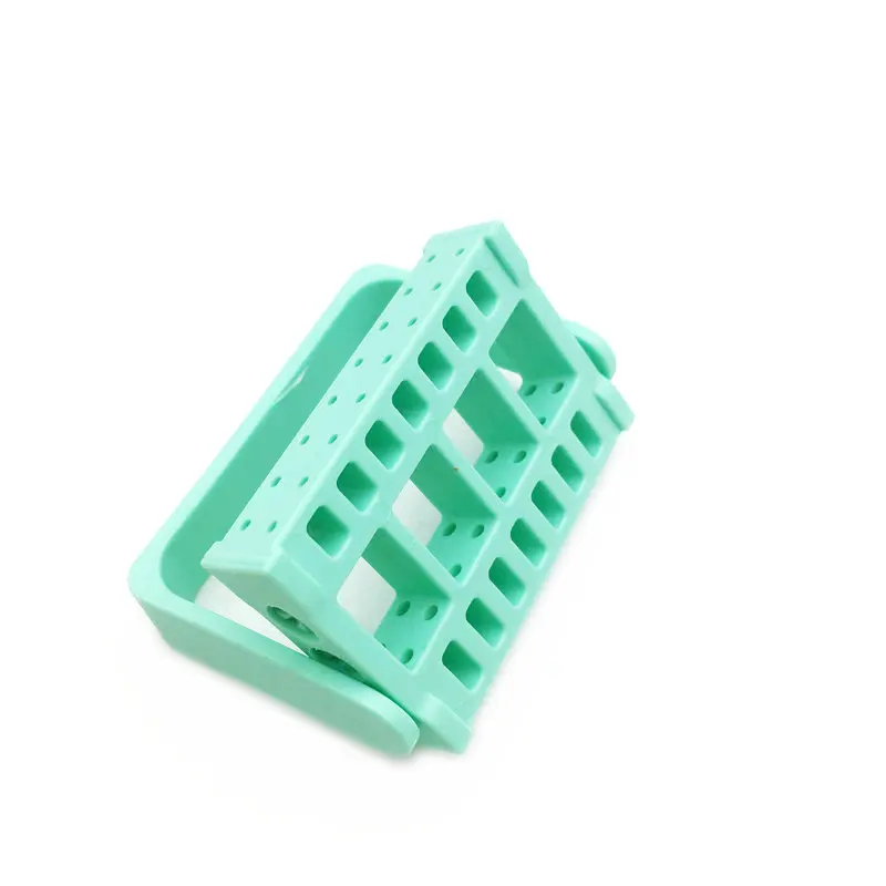 1 шт. держатель зубных боров 16 отверстий для высокоскоростных и низкоскоростных 2