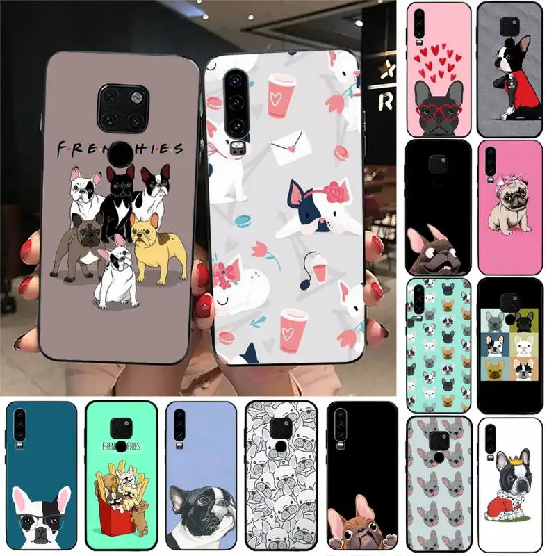 

YNDFCNB French bulldog Phone Case For Huawei Nova3I 3E mate9 10 20lite 20Pro 40 30pro funda case