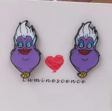 Партия 24 пары принцесса Урсула малефисент Злодеи для девочек модные Мультяшные