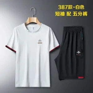 Спортивная одежда 2021 мужские летние Брендовые брюки с коротким рукавом и