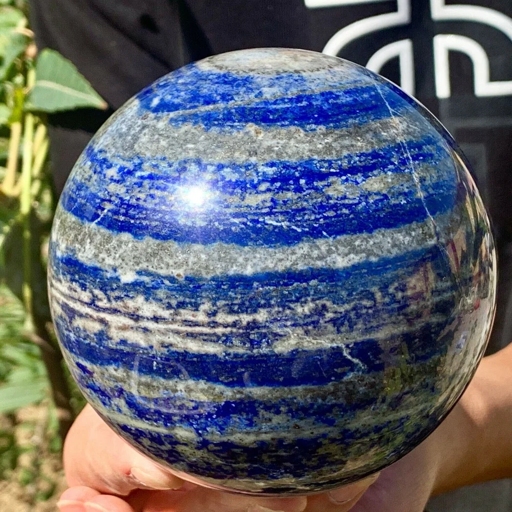 

Natural Lapis Lazuli Gemstone Sphere Polished Ball Healing