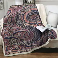 Werfen Decken 3D Kreative muster Plüsch Decke Bettdecke sofa Sherpa Decke Couch Quilts Abdeckung Reise einfach waschen Home Text