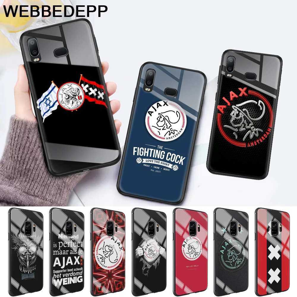 Ajax Team стеклянный чехол для Samsung S7 Edge S8 S9 S10 Plus A10 A20 A30 A40 A50 A60 A70Note 8 9 10 | Мобильные