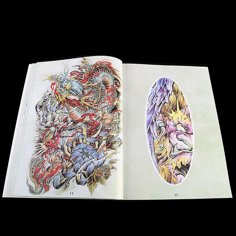 

A4 Tattoo Books Chapters Fish Bells Like Gods Not Moving Kings Tattoos Manuscripts Pictures Albums 60 Pages tattoo supplies