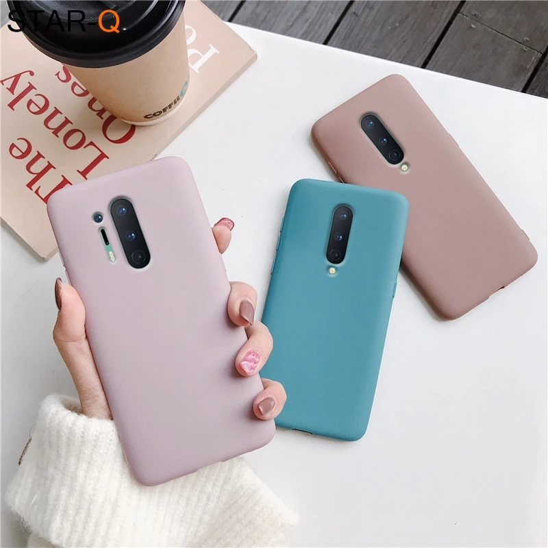 candy color silicone phone case for oneplus 8 pro 7 6 t 6t 7t 8t oneplus8 matte soft tpu cover cases for one plus 8 8pro free global shipping