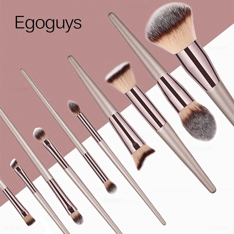 1pc Champagne Gold Makeup Brushes Eyeshadow Blending Foundation Powder Eyeliner Eyelash Lip Brush Concealer Cosmetic Beauty Tips | Красота и