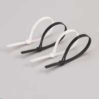 100pcs reusable nylon cable ties ul rohs approved loop wrap nylon zip ties bundle ties 5x200mm releasable cable ties