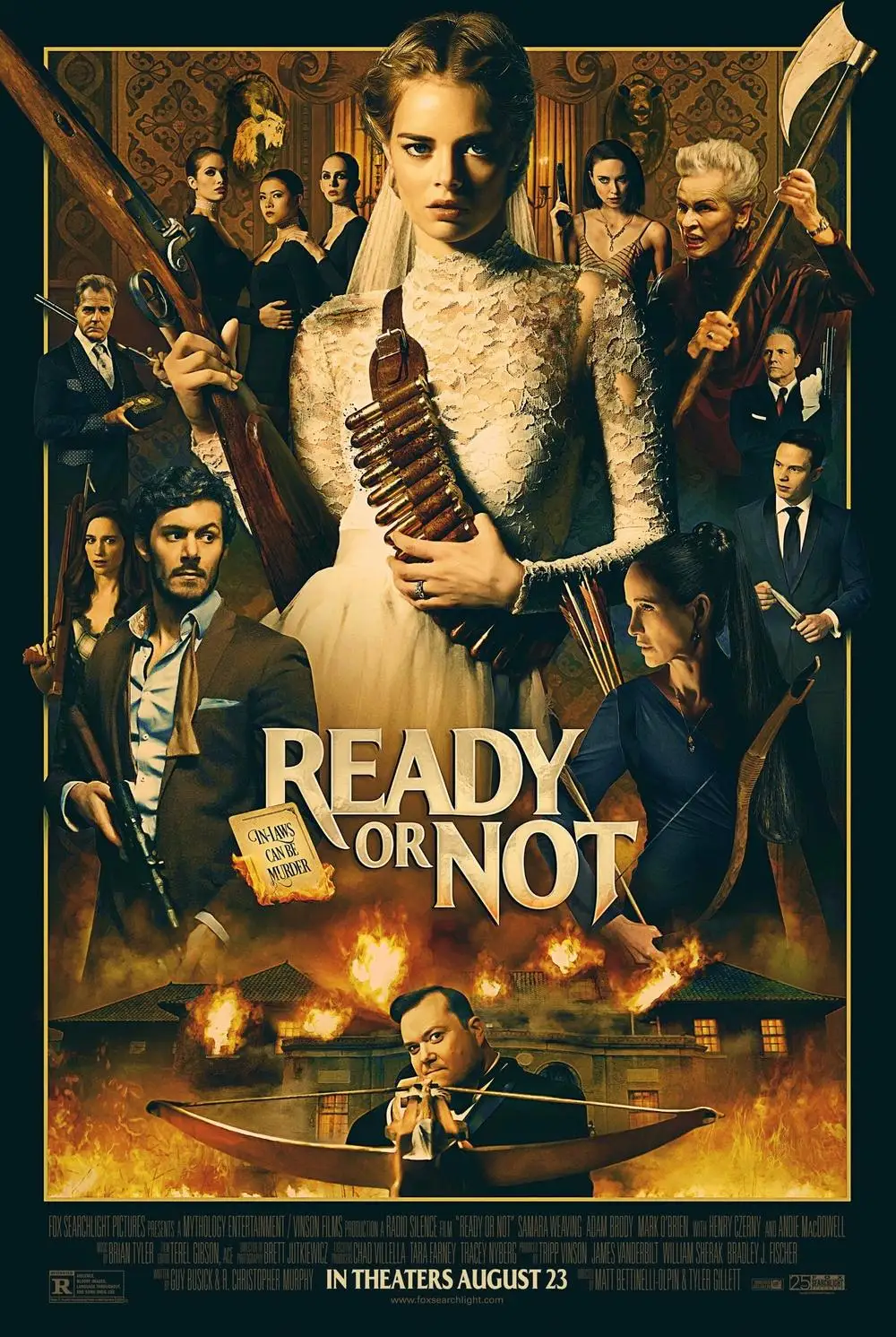 

2019 MOVIE Ready or Not SILK POSTER Decorative Wall painting 24x36Inch