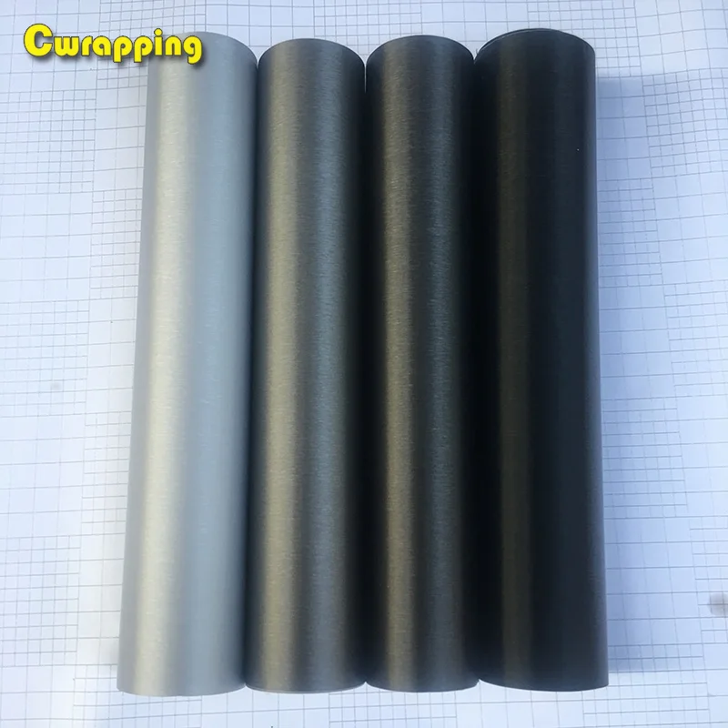 

50cm*1/2/3/4/5m Car Styling Matt Brushed Aluminum Car Wrap Vinyl Film Sheet Motorcycle Automobiles Car Stickers Decal