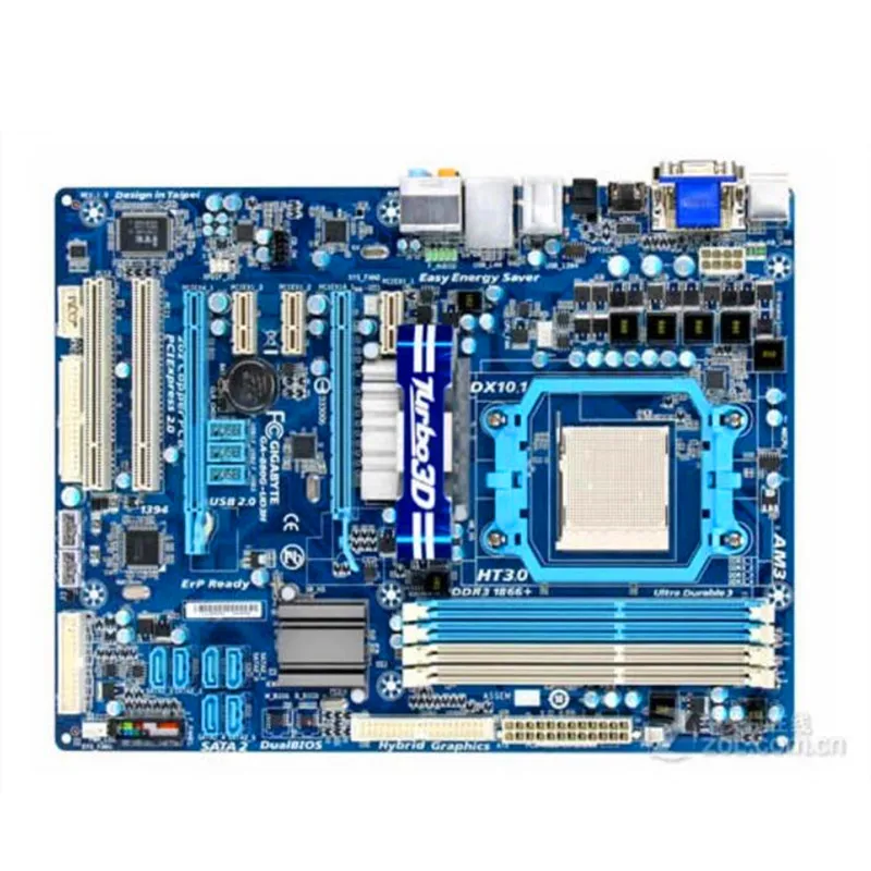 Для GIGABYTE GA 880G UD3H компьютера материнская плата AM3 DDR3 для AMD 880 б/у настольного