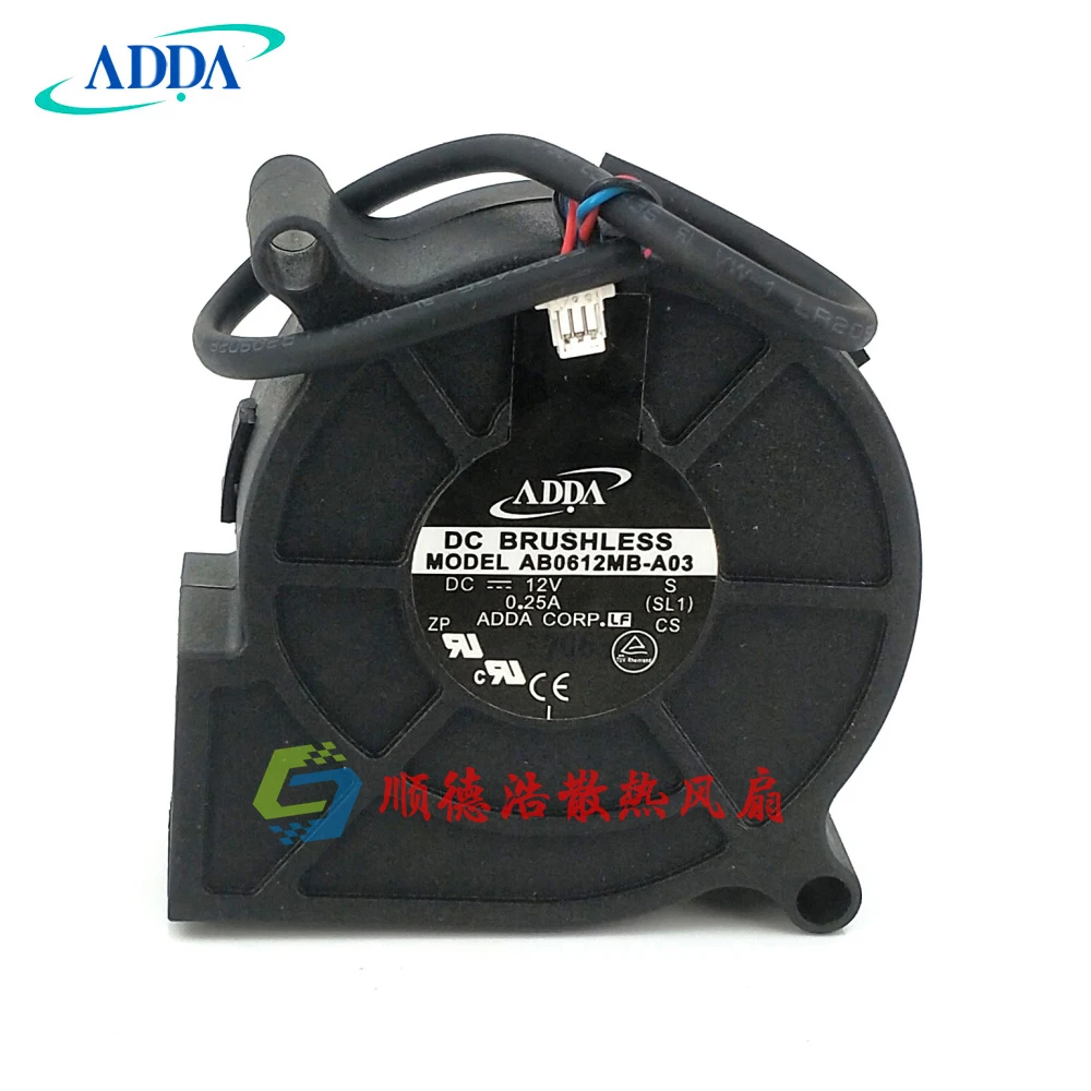 

Для Вентилятор проектора Adda AB0612MB-A03 12v 0.25a Turbo Fan