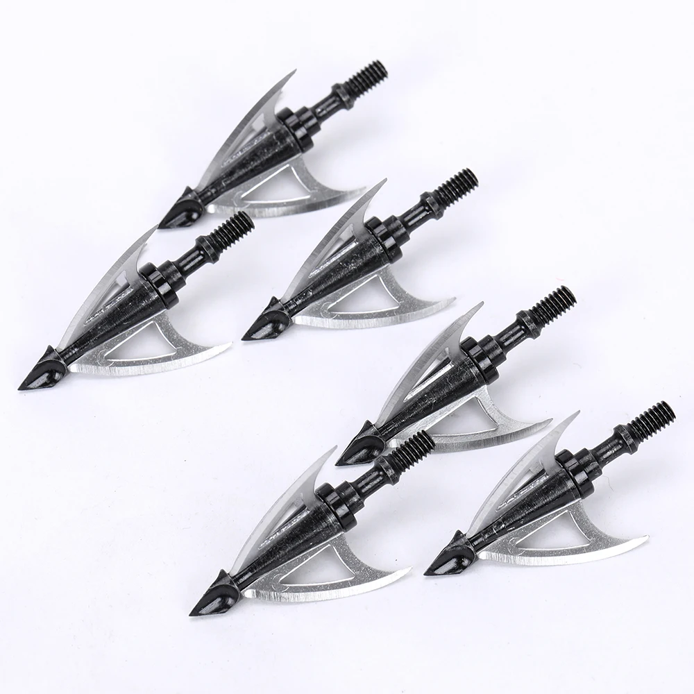 10pcs New Style Hunting Arrow Head 100Grain Crossbow Broad Tips For Archery accessory | Спорт и развлечения