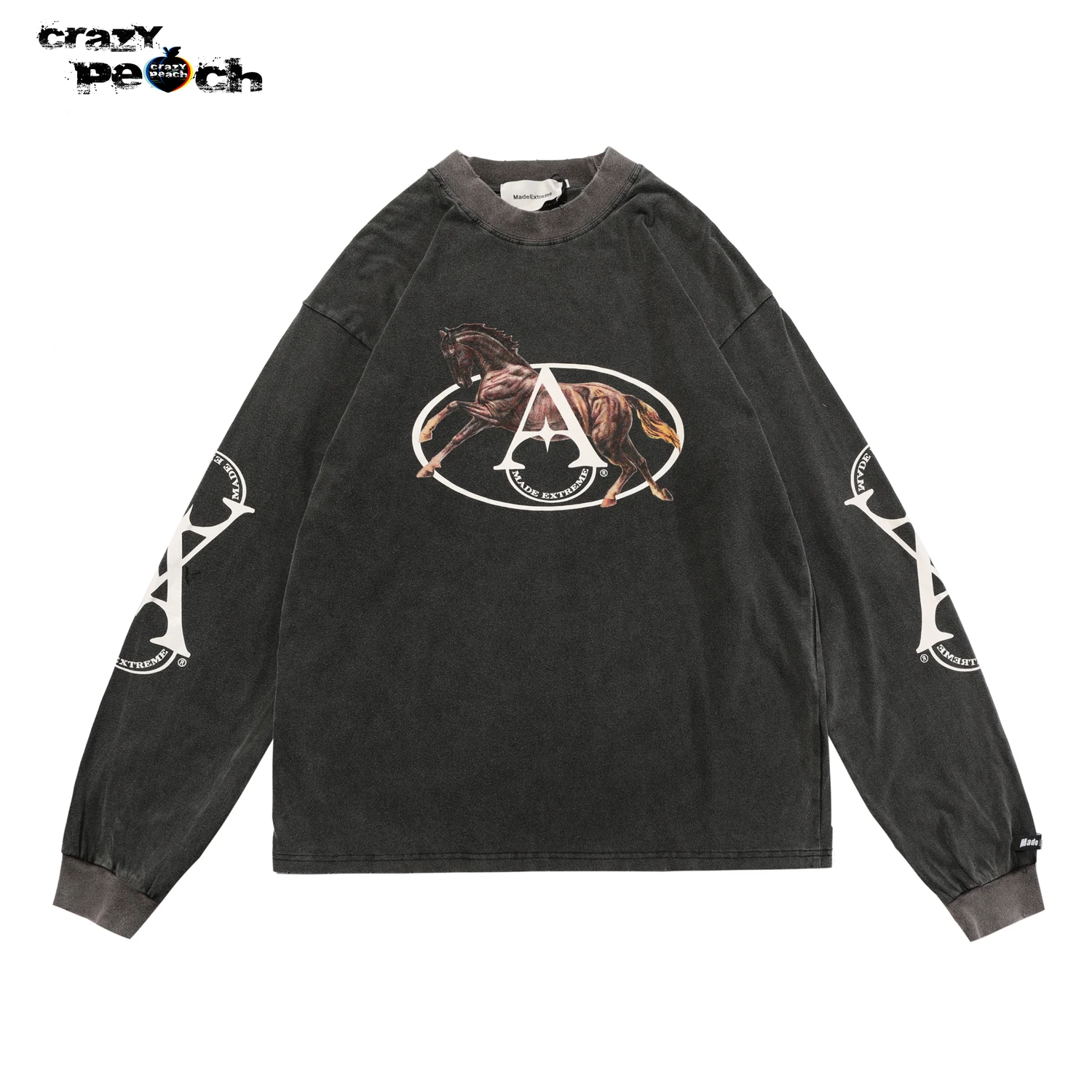 

Unisex Hip Hop Oversize Washed T-Shirt Streetwear Harajuku Graphic Print T Shirt 2021 Men Autumn Long Sleeve Tshirt Cotton Loose