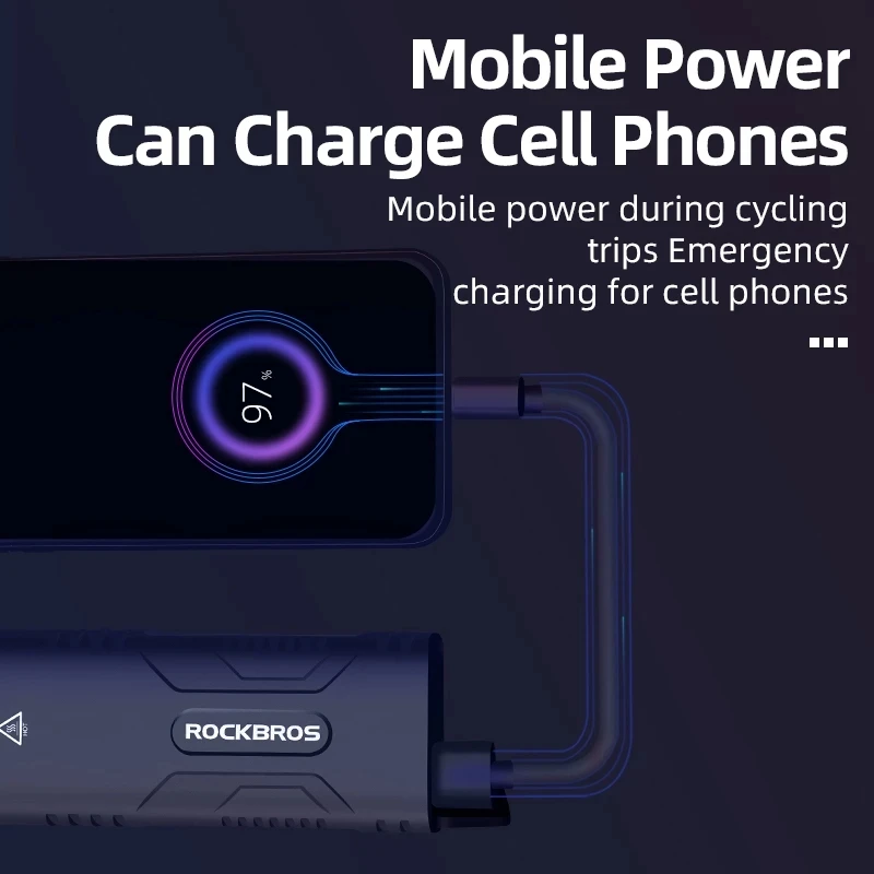 Велосипедный светодиодный фонарь ROCKBROS 10 Вт 10000 мА · ч |